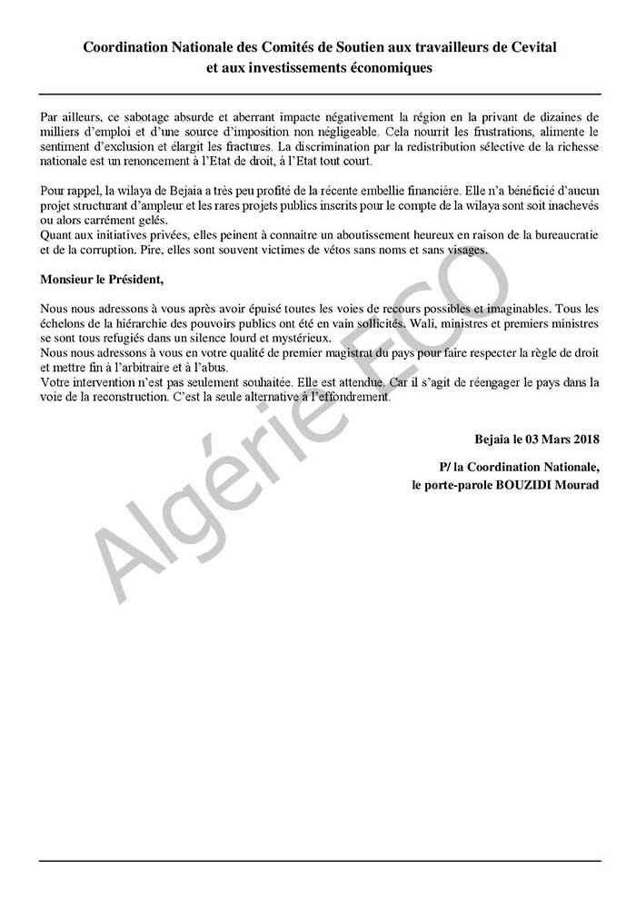comité d soutien cevital