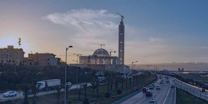 travaux de la Grande mosquée d'Alger