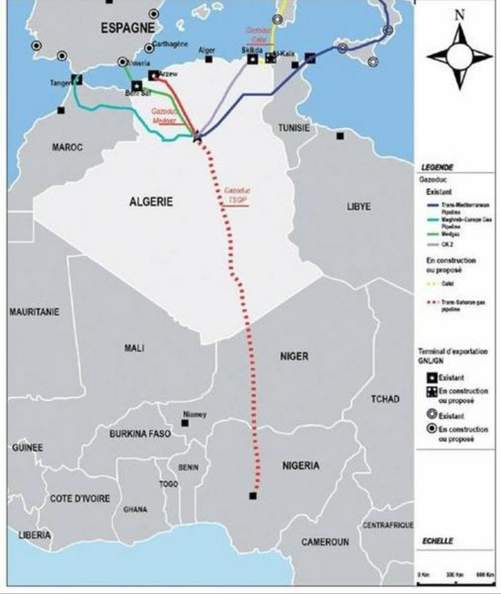 Algérie-Maroc : Course pour construire le premier gazoduc relié au Nigéria