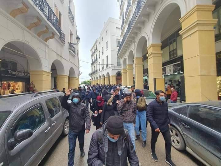 marche des étudiants à Alger