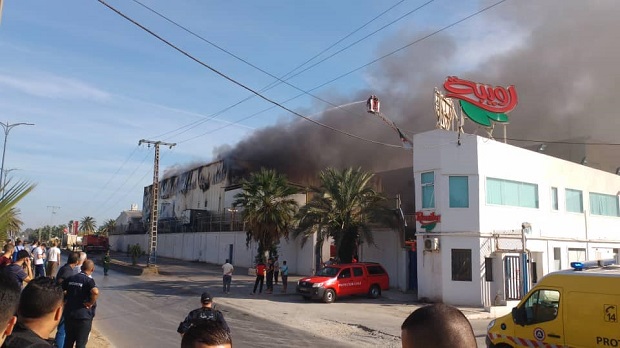 L'usine de boissons Rouiba ravagée par un incendie