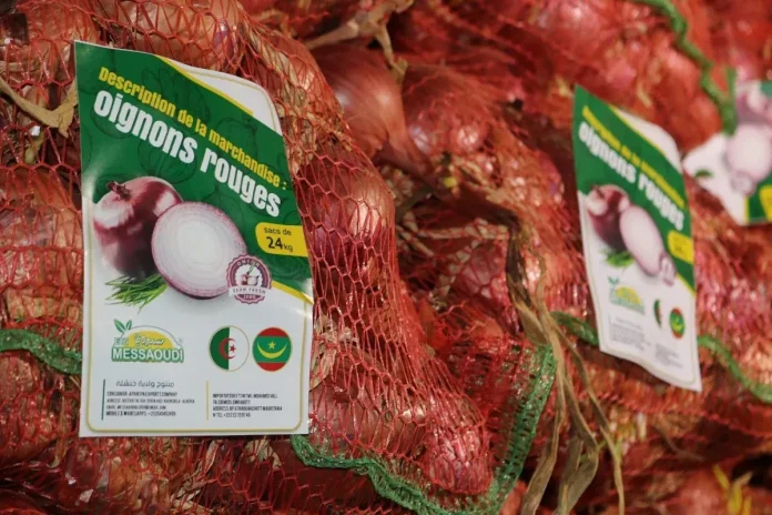 Khenchela : exportation de 25 tonnes d’oignon rouge vers la Mauritanie