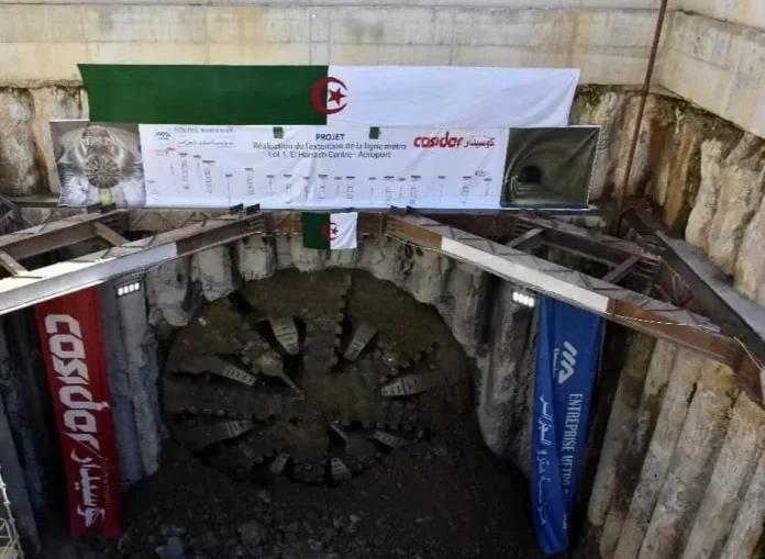 Extension du Métro d'Alger : fin des travaux du creusement du tunnel reliant El Harrach à l'aéroport d'Alger